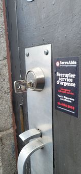 High security commercial lock installation