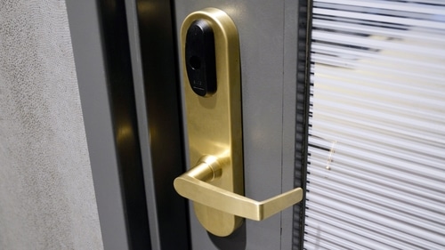 Gold Colored Door Access Control Saint-Laurent