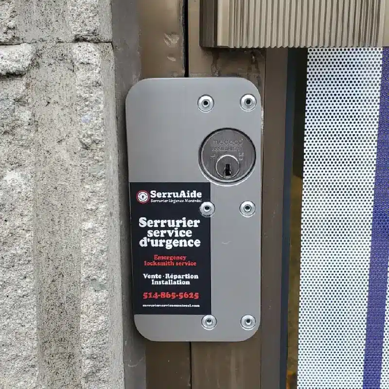 Door Lock installed by Lock Aid Locksmith in Montreal